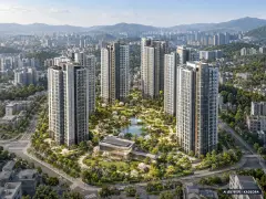 신월3구역 총 700세대 기준 AI 상상도(주간 항공) — 실제와 다를 수 있음