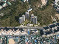 의정부시 장암3구역 총 701세대 기준 AI 상상도(주간 항공) — 실제와 다를 수 있음