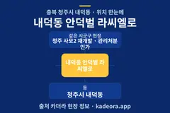 내덕동 안덕벌 라씨엘로 위치 개요도
