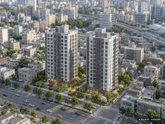 부천역 에피트 어바닉(5차) 2개동·최고 15층·총 150세대(이번 5세대 공급) 기준 AI 상상도(주간 항공) — 실제와 다를 수 있음