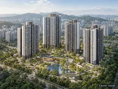 화성동탄2지구 C-27블록 공공분양주택 이번 473세대 공급 기준 AI 상상도(주간 항공) — 실제와 다를 수 있음