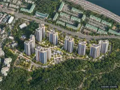 서울 동작구 흑석9구역 재개발 총 1,536세대 기준 AI 상상도 — 실제와 다를 수 있음 서울 동작구 흑석9구역 재개발 총 1,536세대 기준 AI 상상도(주간 항공) — 실제와 다를 수 있음