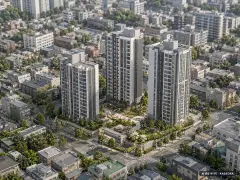 안양시 향림아파트 총 271세대 기준 AI 상상도 — 실제와 다를 수 있음 안양시 향림아파트 총 271세대 기준 AI 상상도(주간 항공) — 실제와 다를 수 있음