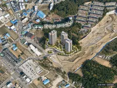 오남역 서희스타힐스 여의재 3단지 (조합원 취소분) 14개동·최고 31층·총 1,056세대(이번 133세대 공급) 기준 AI 상상도(주간 항공) — 실제와 다를 수 있음