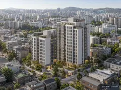 부산 남구 크로바아파트 소규모재건축 총 170세대 기준 AI 상상도 — 실제와 다를 수 있음 부산 남구 크로바아파트 소규모재건축 총 170세대 기준 AI 상상도(주간 항공) — 실제와 다를 수 있음