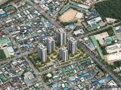 두산위브 더센트럴 수원 총 494세대 기준 AI 상상도 — 실제와 다를 수 있음 두산위브 더센트럴 수원 총 494세대 기준 AI 상상도(주간 항공) — 실제와 다를 수 있음