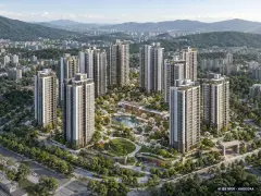 고양창릉 S-4블록 공공분양주택(본청약) 이번 1,024세대 공급 기준 AI 상상도(주간 항공) — 실제와 다를 수 있음