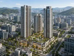 부산 범천동 주상복합 이번 806세대 공급 기준 AI 상상도(주간 항공) — 실제와 다를 수 있음