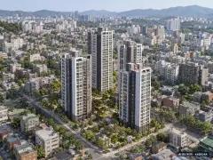 곤지암역 센트럴 아이파크 4개동·최고 22층·총 347세대 기준 AI 상상도 — 실제와 다를 수 있음 곤지암역 센트럴 아이파크 4개동·최고 22층·총 347세대 기준 AI 상상도(주간 항공) — 실제와 다를 수 있음