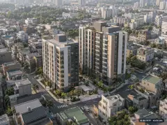 부산 금정구 부곡동 812-1번지 일원 소규모재건축 총 179세대 기준 AI 상상도 — 실제와 다를 수 있음 부산 금정구 부곡동 812-1번지 일원 소규모재건축 총 179세대 기준 AI 상상도(주간 항공) — 실제와 다를 수 있음