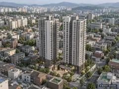 동래사적공원 오네뜨 최고 20층·총 110세대 기준 AI 상상도 — 실제와 다를 수 있음 동래사적공원 오네뜨 최고 20층·총 110세대 기준 AI 상상도(주간 항공) — 실제와 다를 수 있음