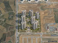평택 화양 동문 디 이스트 8개동·최고 29층·총 753세대 기준 AI 상상도 — 실제와 다를 수 있음 평택 화양 동문 디 이스트 8개동·최고 29층·총 753세대 기준 AI 상상도(주간 항공) — 실제와 다를 수 있음