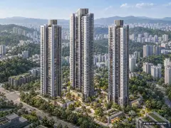 의정부역 센트럴 아이파크 (5차) 3개동·최고 47층·총 400세대(이번 8세대 공급) 기준 AI 상상도 — 실제와 다를 수 있음 의정부역 센트럴 아이파크 (5차) 3개동·최고 47층·총 400세대(이번 8세대 공급) 기준 AI 상상도(주간 항공) — 실제와 다를 수 있음