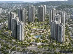 안산시 고잔연립2 총 1,112세대 기준 AI 상상도(주간 항공) — 실제와 다를 수 있음