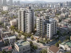 대연역 가로주택정비 총 204세대 기준 AI 상상도(주간 항공) — 실제와 다를 수 있음