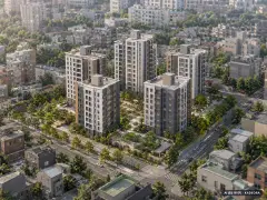 태화강 에피트 5개동·최고 15층·총 307세대 기준 AI 상상도 — 실제와 다를 수 있음 태화강 에피트 5개동·최고 15층·총 307세대 기준 AI 상상도(주간 항공) — 실제와 다를 수 있음