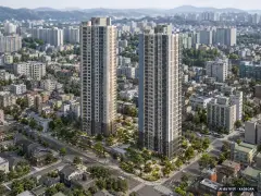 자라섬 수자인 리버페스타 2개동·최고 29층·총 381세대 기준 AI 상상도 — 실제와 다를 수 있음 자라섬 수자인 리버페스타 2개동·최고 29층·총 381세대 기준 AI 상상도(주간 항공) — 실제와 다를 수 있음
