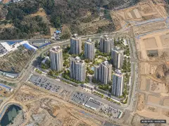 아산탕정자이 센트럴시티(A2BL) 9개동·최고 35층·총 1,238세대 기준 AI 상상도 — 실제와 다를 수 있음 아산탕정자이 센트럴시티(A2BL) 9개동·최고 35층·총 1,238세대 기준 AI 상상도(주간 항공) — 실제와 다를 수 있음