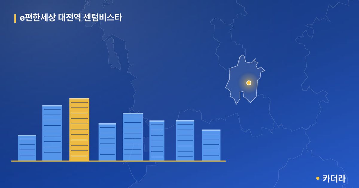 e편한세상 대전역 센텀비스타 · 대전 동구 소재 · 입주중 단계 현장 카드