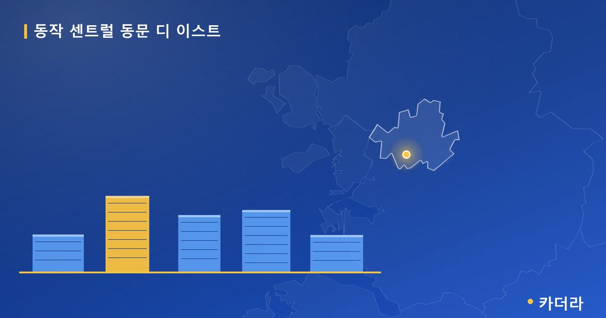 동작 센트럴 동문 디 이스트 · 서울 동작구 소재 · 착공 단계 현장 카드