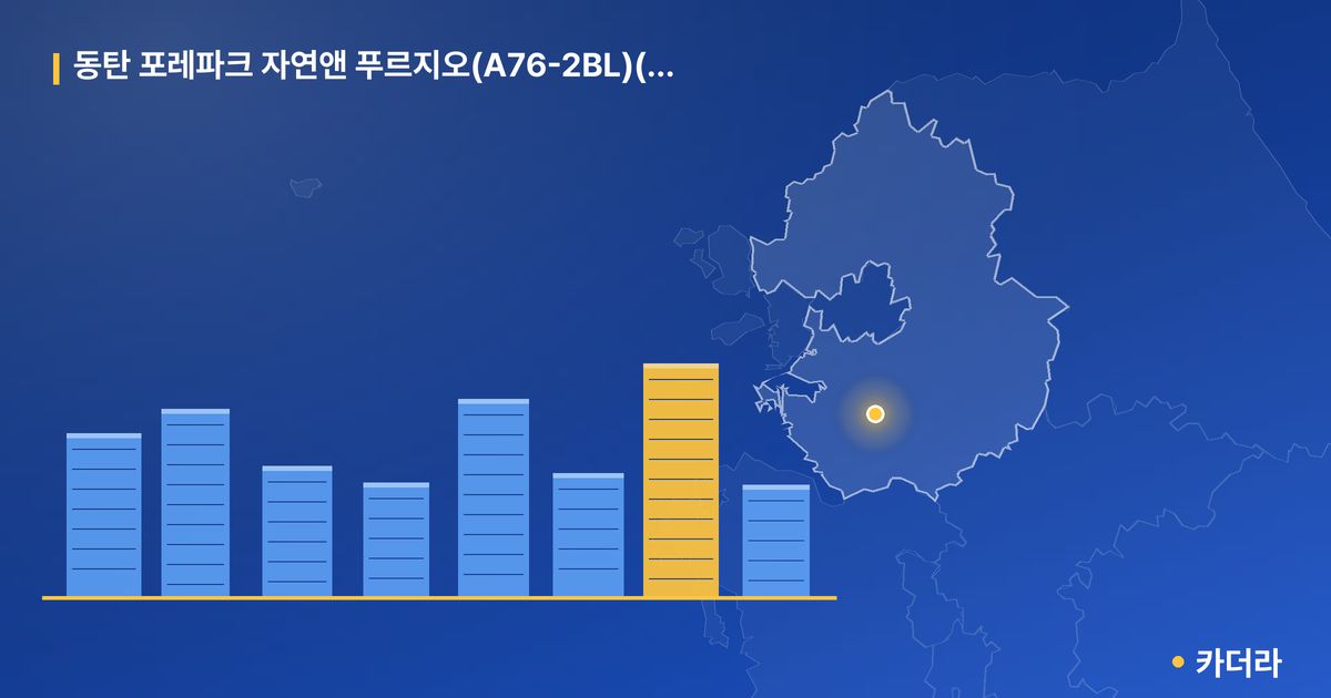 동탄 포레파크 자연앤 푸르지오(A76-2BL)(민영) — 경기 아파트 분양