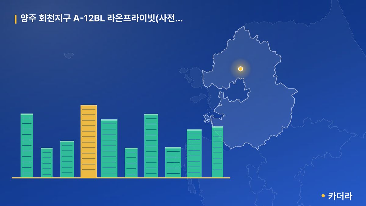 양주 회천지구 A-12BL 라온프라이빗(사전청약) 단지 정보 카드