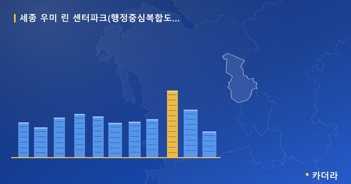 세종 우미 린 센터파크(행정중심복합도시 5-2생활권 S1블록, 글미마을 9단지) 단지 정보 카드