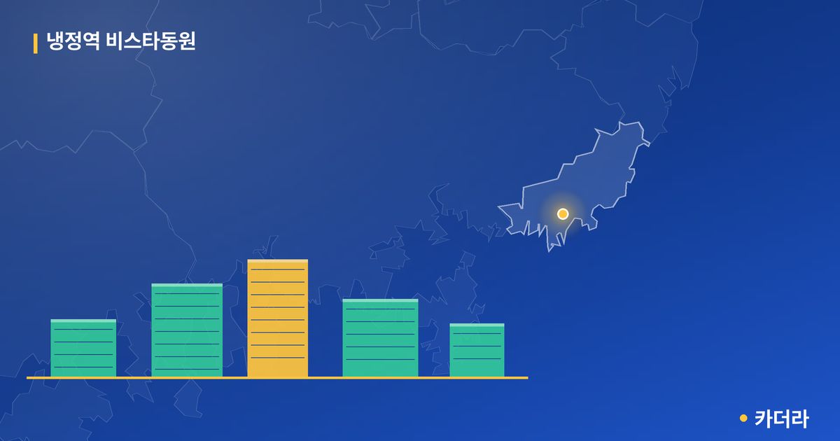 냉정역 비스타동원 단지 정보 카드