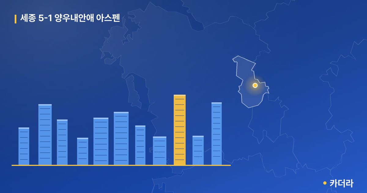 세종 5-1 양우내안애 아스펜 단지 정보 카드