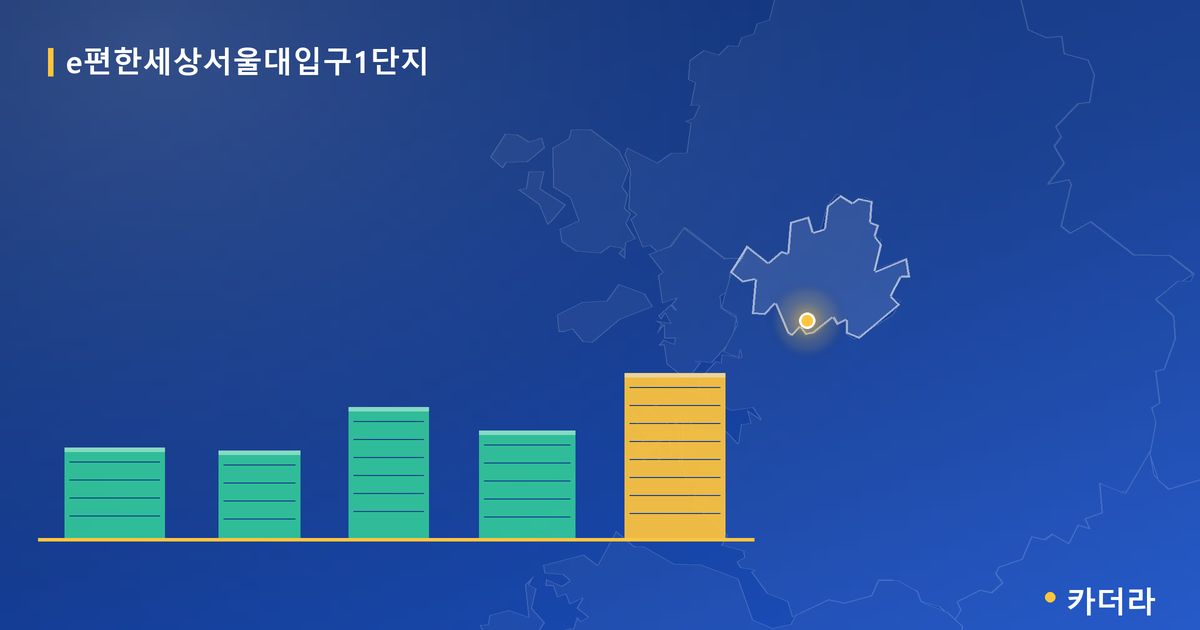 e편한세상서울대입구1단지 단지 정보 카드