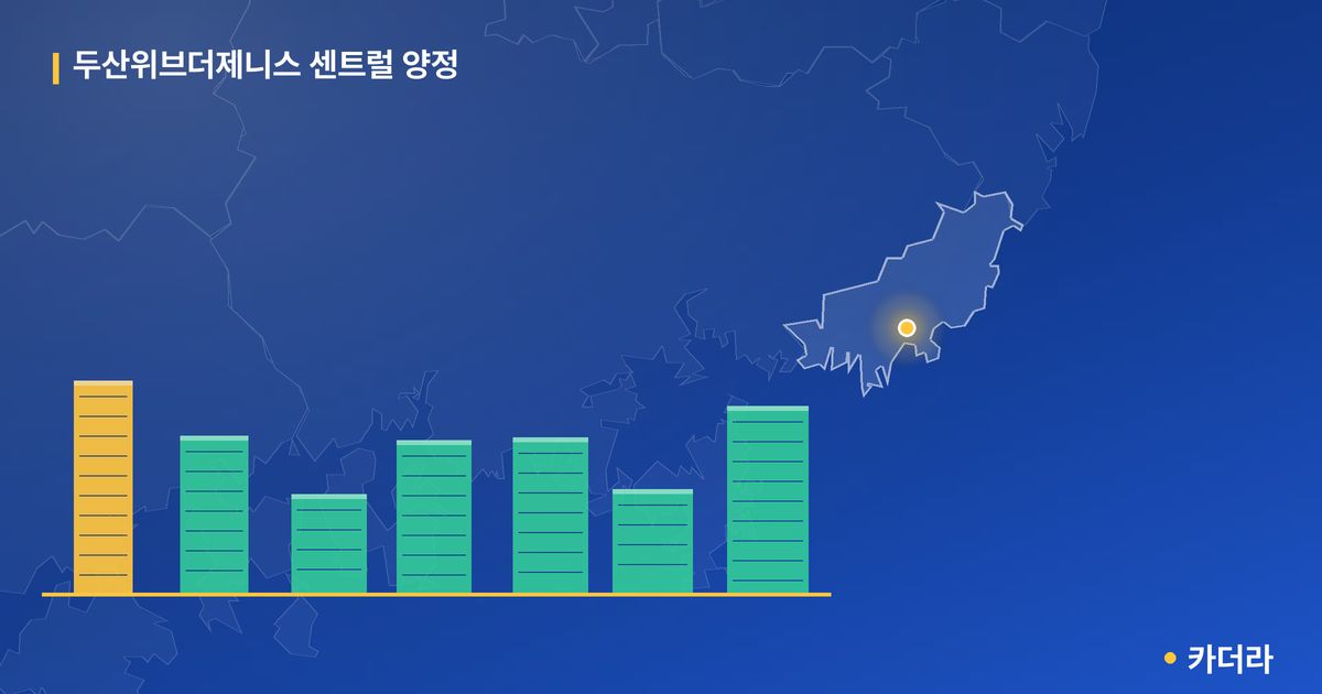 두산위브더제니스 센트럴 양정 단지 정보 카드