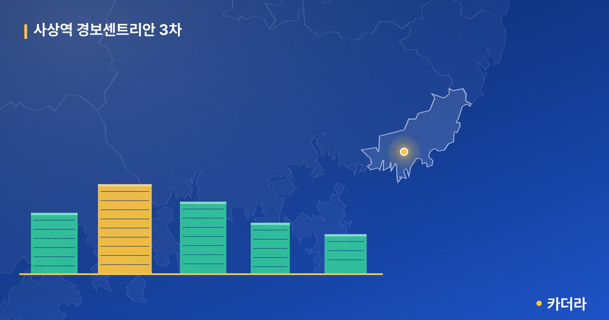 사상역 경보센트리안 3차 단지 정보 카드