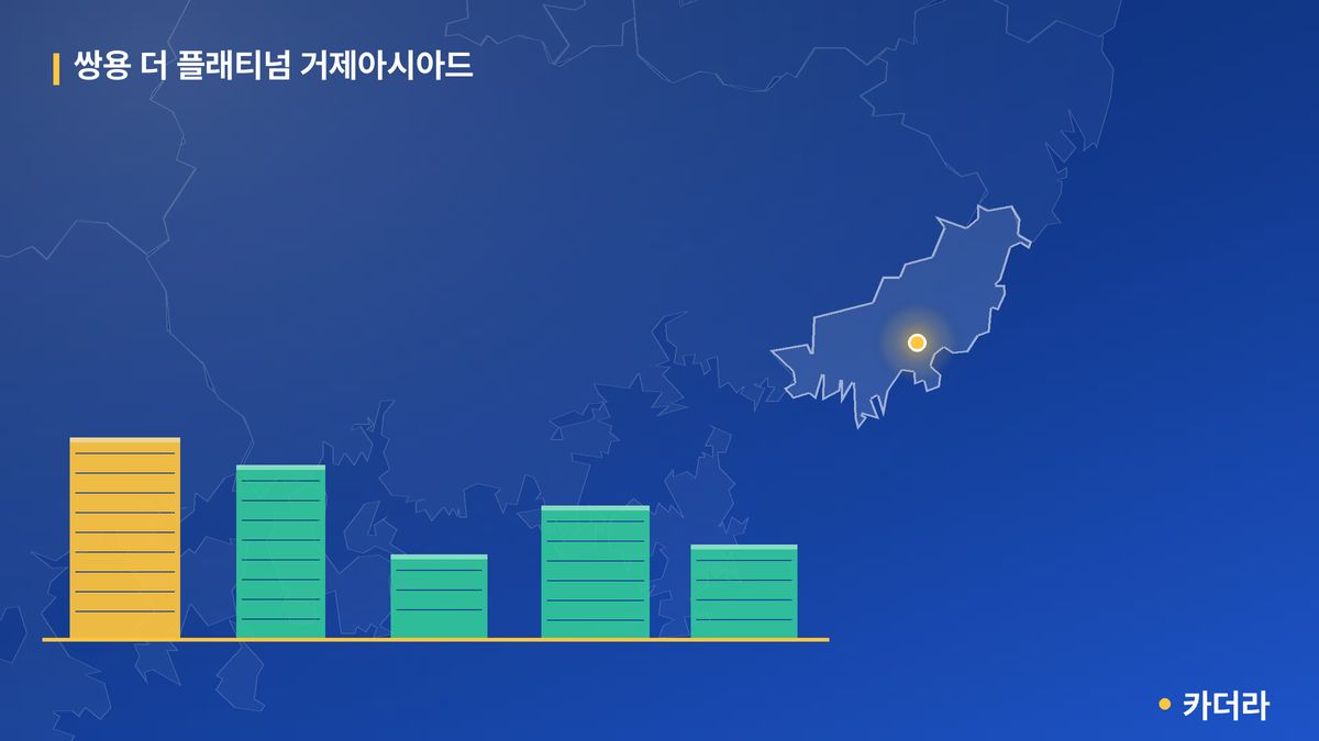 쌍용 더 플래티넘 거제아시아드 단지 정보 카드