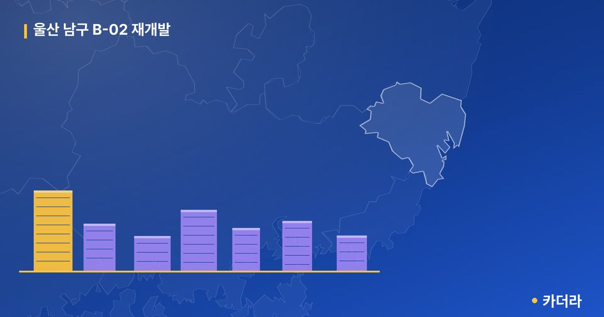 울산 남구 B-02 재개발 · 울산 남구 소재 · 부지계획 단계 현장 카드