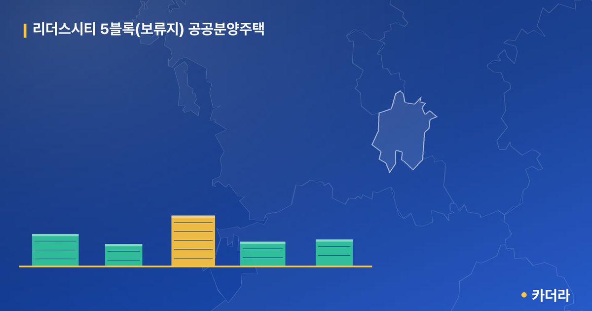 리더스시티 5블록(보류지) 공공분양주택 단지 정보 카드