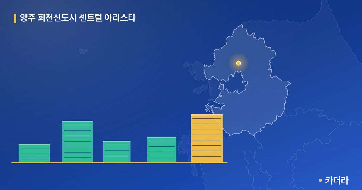 양주 회천신도시 센트럴 아리스타 단지 정보 카드