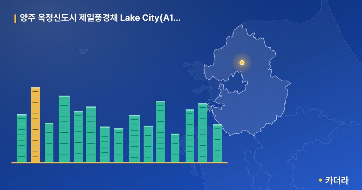양주 옥정신도시 제일풍경채 Lake City(A10-2BL) 단지 정보 카드