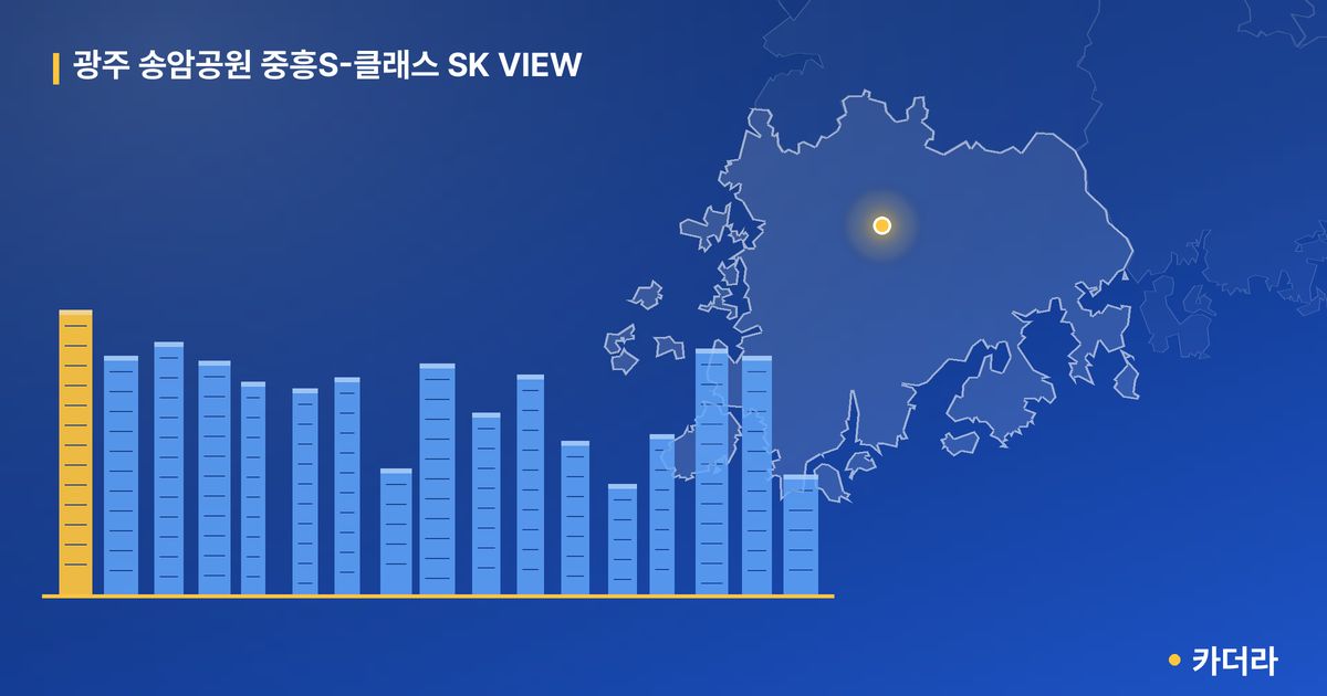광주 송암공원 중흥S-클래스 SK VIEW · 광주 남구 소재 · 착공 단계 현장 카드