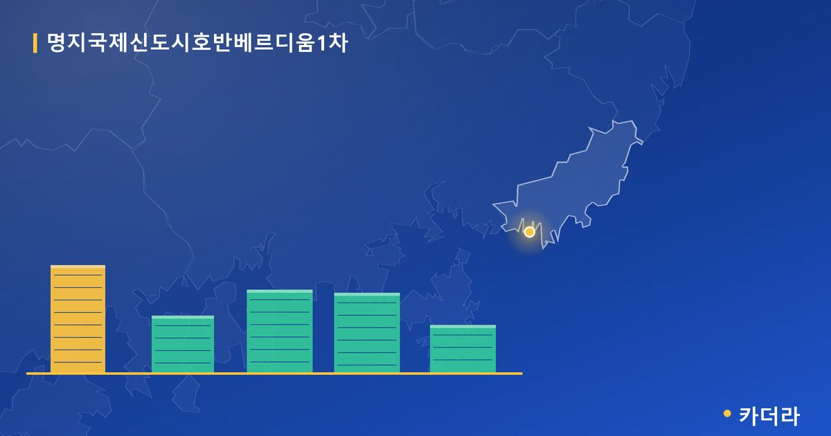 명지국제신도시호반베르디움1차 단지 정보 카드