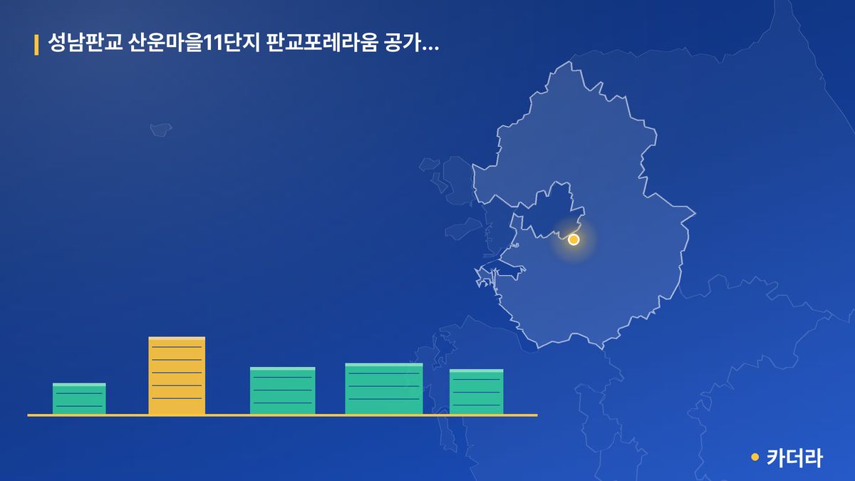 성남판교 산운마을11단지 판교포레라움 공가세대 일반공급 단지 정보 카드