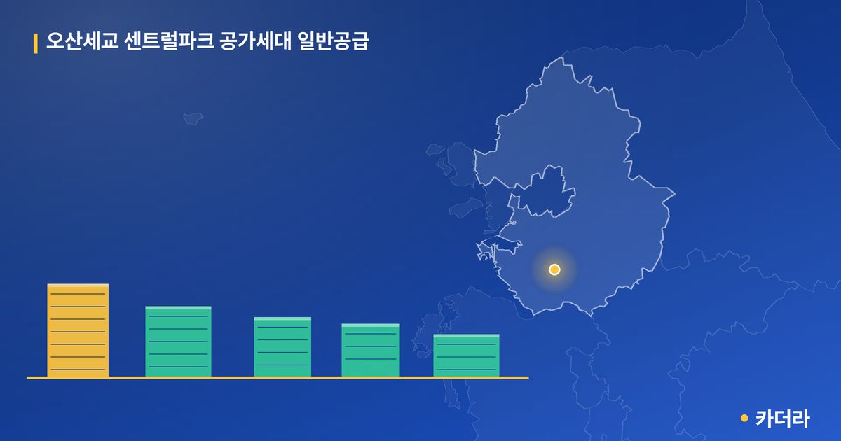 오산세교 센트럴파크 공가세대 일반공급 단지 정보 카드