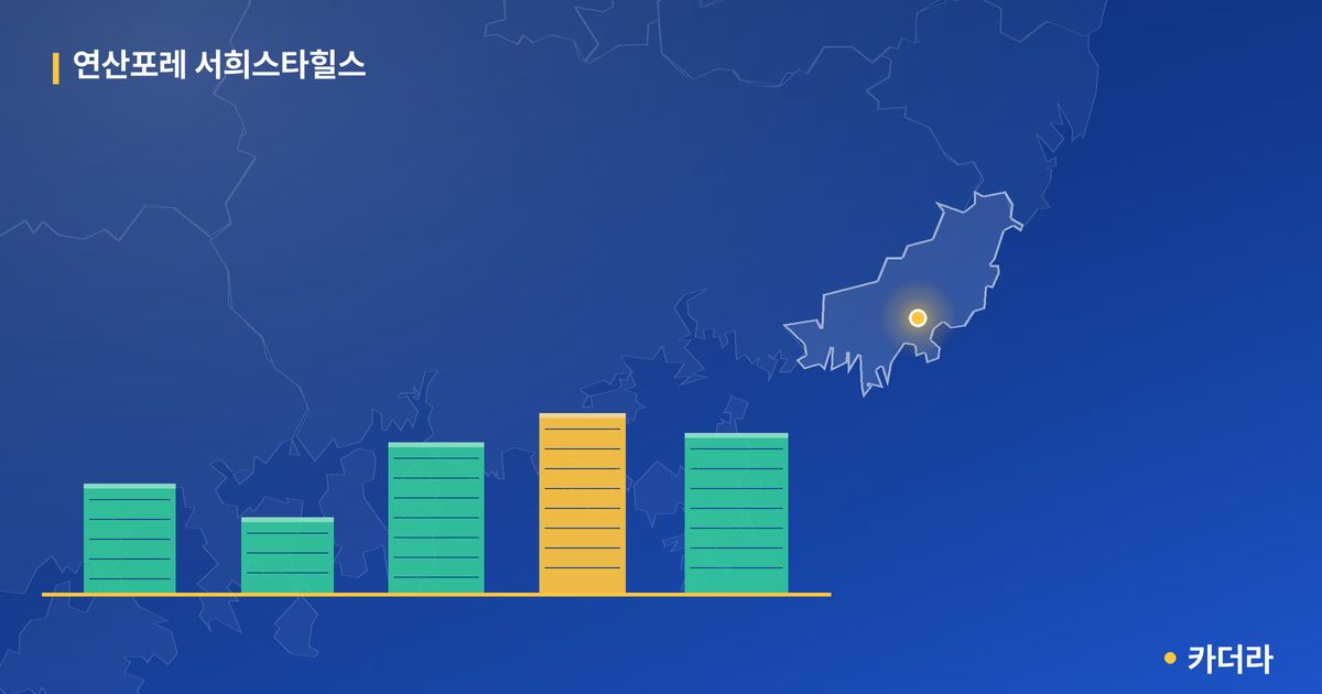 연산포레 서희스타힐스 단지 정보 카드