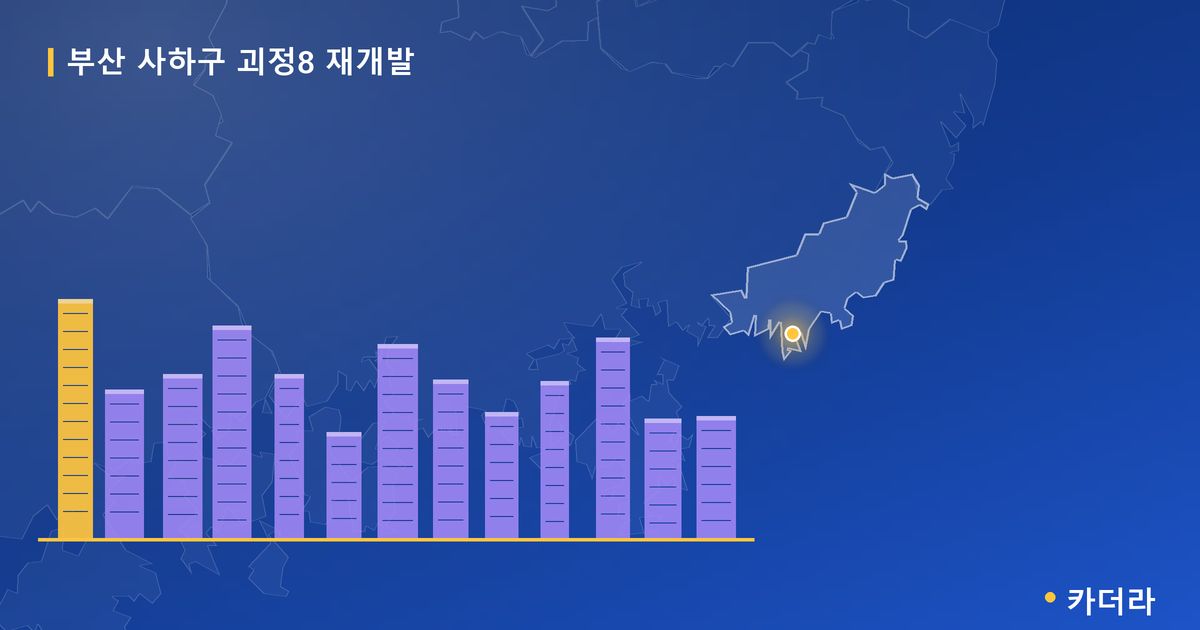 괴정8 재개발 · 부산 사하구 소재 · 조합설립 단계 현장 카드