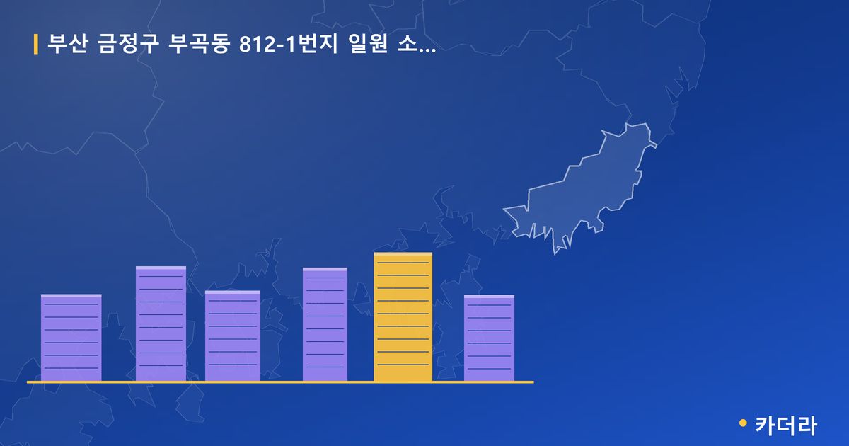 부곡동 812-1번지 일원 소규모재건축 · 부산 금정구 소재 · 사업시행인가 단계 현장 카드
