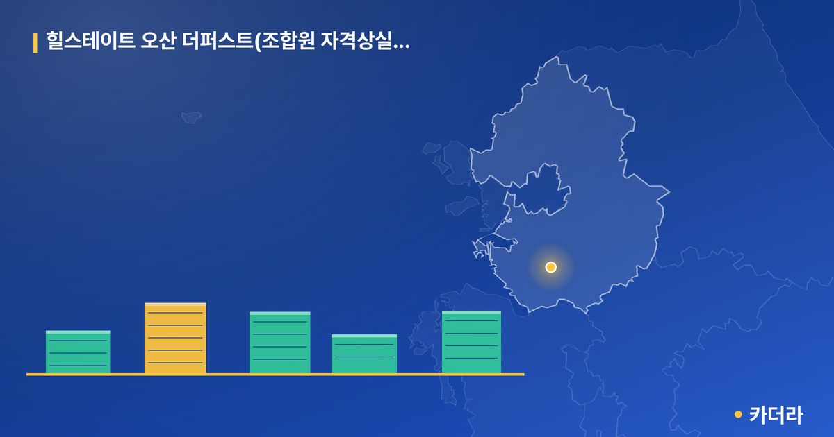 힐스테이트 오산 더퍼스트(조합원 자격상실 및 제명세대) 단지 정보 카드