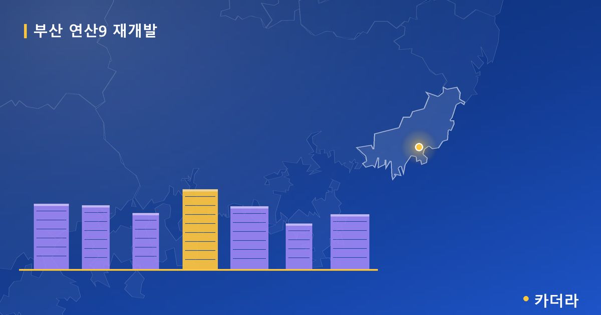 부산 연산9 재개발 · 부산 연제구 소재 · 조합설립 단계 현장 카드