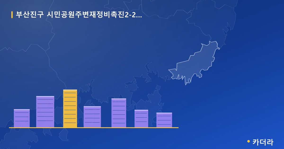 시민공원주변재정비촉진2-2구역 재개발 · 부산 부산진구 소재 · 부지계획 단계 현장 카드