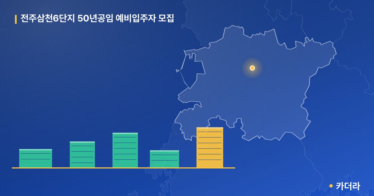 전주삼천6단지 50년공임 예비입주자 모집 단지 정보 카드