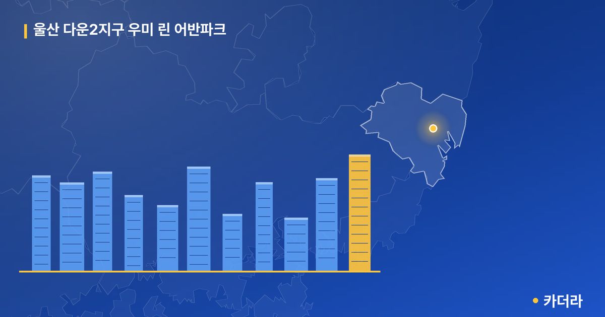울산 다운2지구 우미 린 어반파크 단지 정보 카드