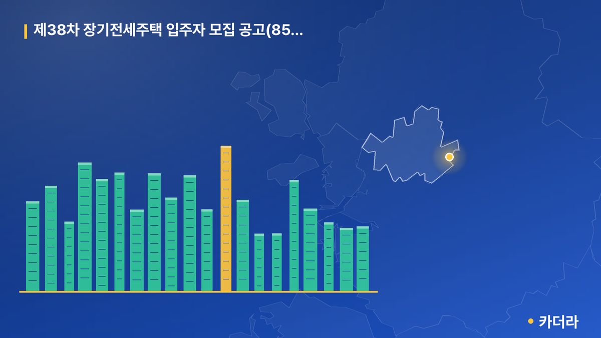 제38차 장기전세주택 입주자 모집 공고(85이하) 단지 정보 카드